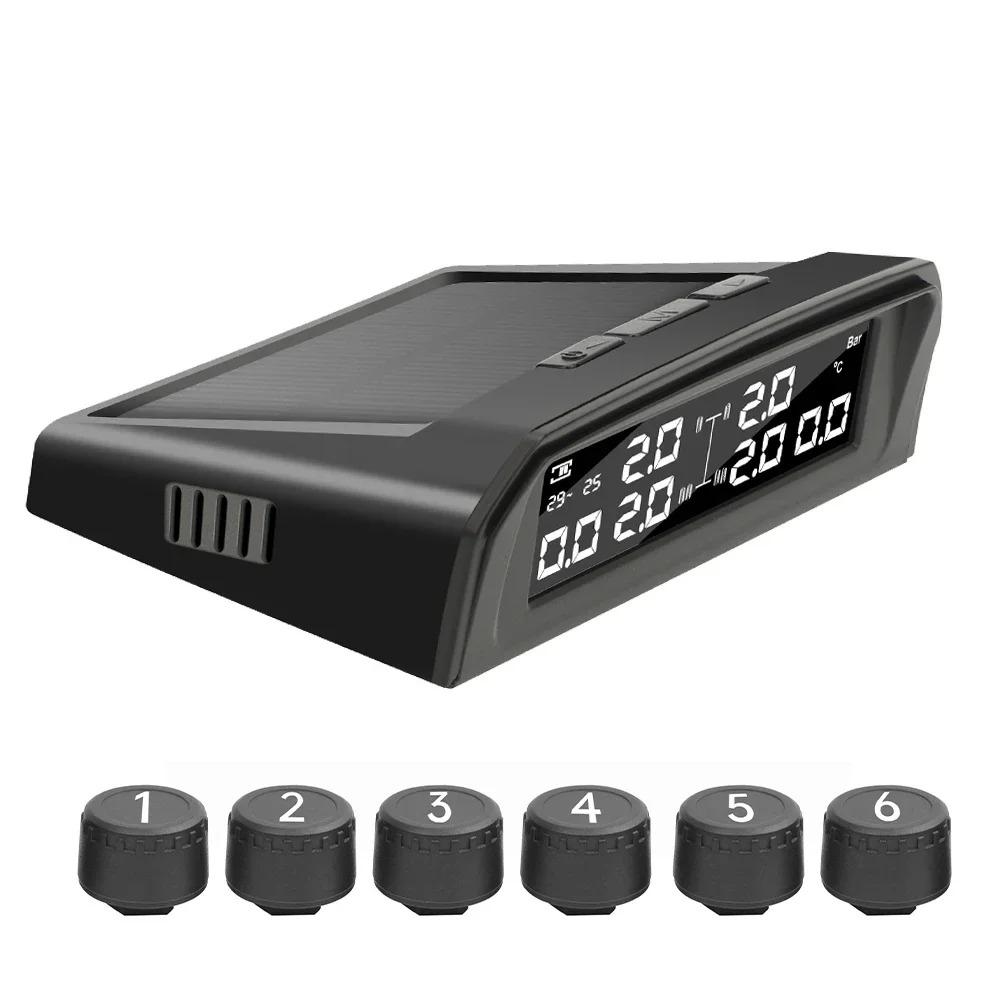LKW-Reifendruckkontrollsystem TPMS Mit 6 externen Sensoren Auto-Reifendrucküberwachung Temperaturwarnung