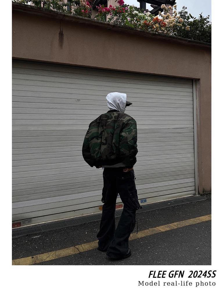 Reversible Camouflage American Style Winter Flight Jacket - Warm, Thick, Cotton Outerwear (2025 Edition)