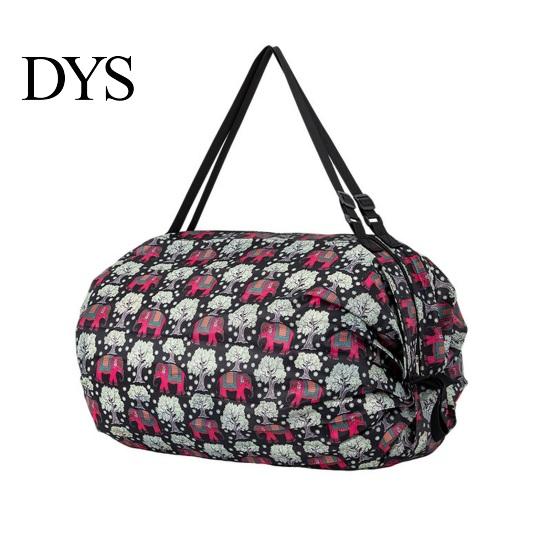 Quick Dry Grocery Bag Foldable Shopping Reusable Storage Tote Portable Molded One-piece Oxford Cloth Shoulder for Sports Travel Picnic Compact