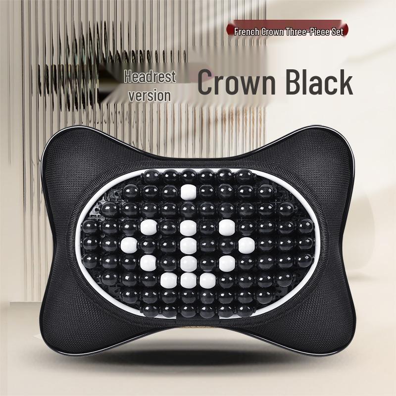 Sommer Bilseteputesett - Pustende, Ventilert, Design med treperler, 3 deler for komfortabel kjøring