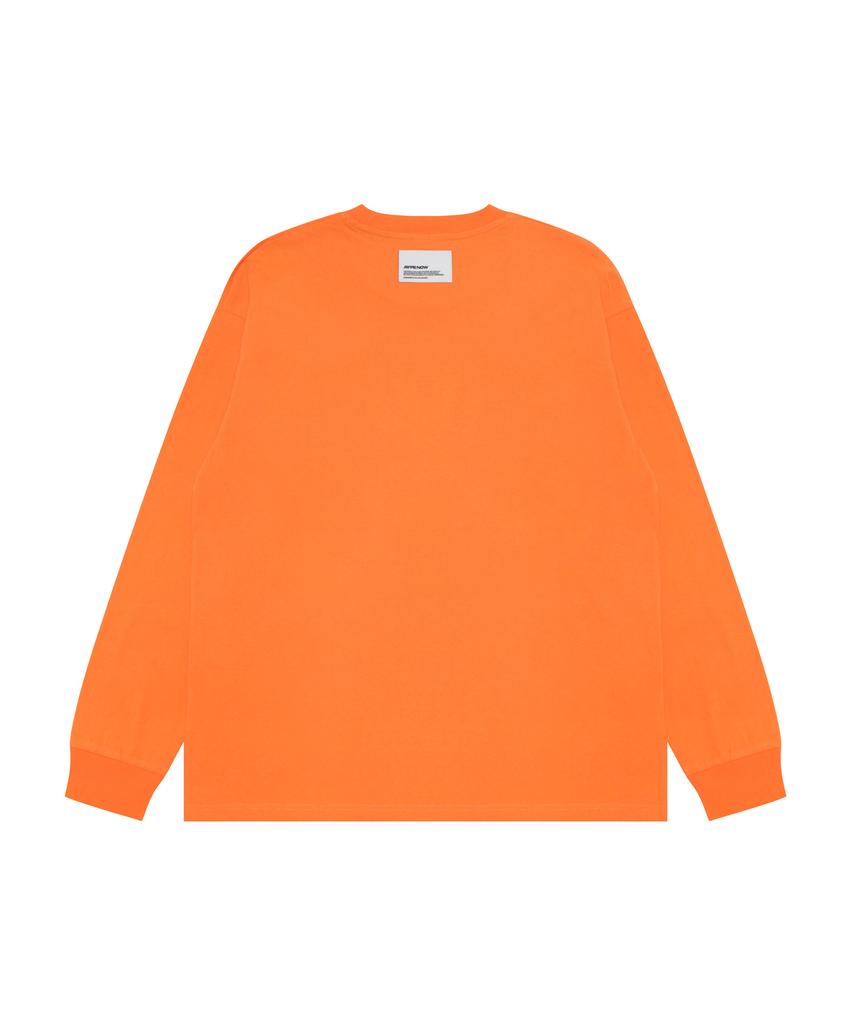 Eipeu Aapenow Aape Heart Long Sleeve T-Shirt Orange / Aapltm1815Xxqorx