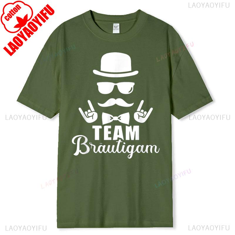 Stag Night Tshirt Team Groom Jga Cotton Short Sleeve Casual New Arrival Breathable For Unisex Bachelor Party Printed Patterned Tee