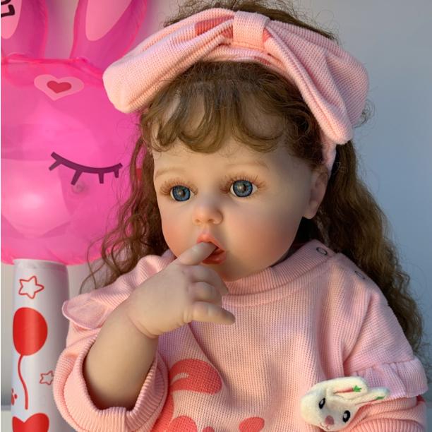 60 CM hračka pro panenku Reborn 3D malování kůže s žílami Měkký silikon pro dívku Princezna batole Bebe Artist Collection