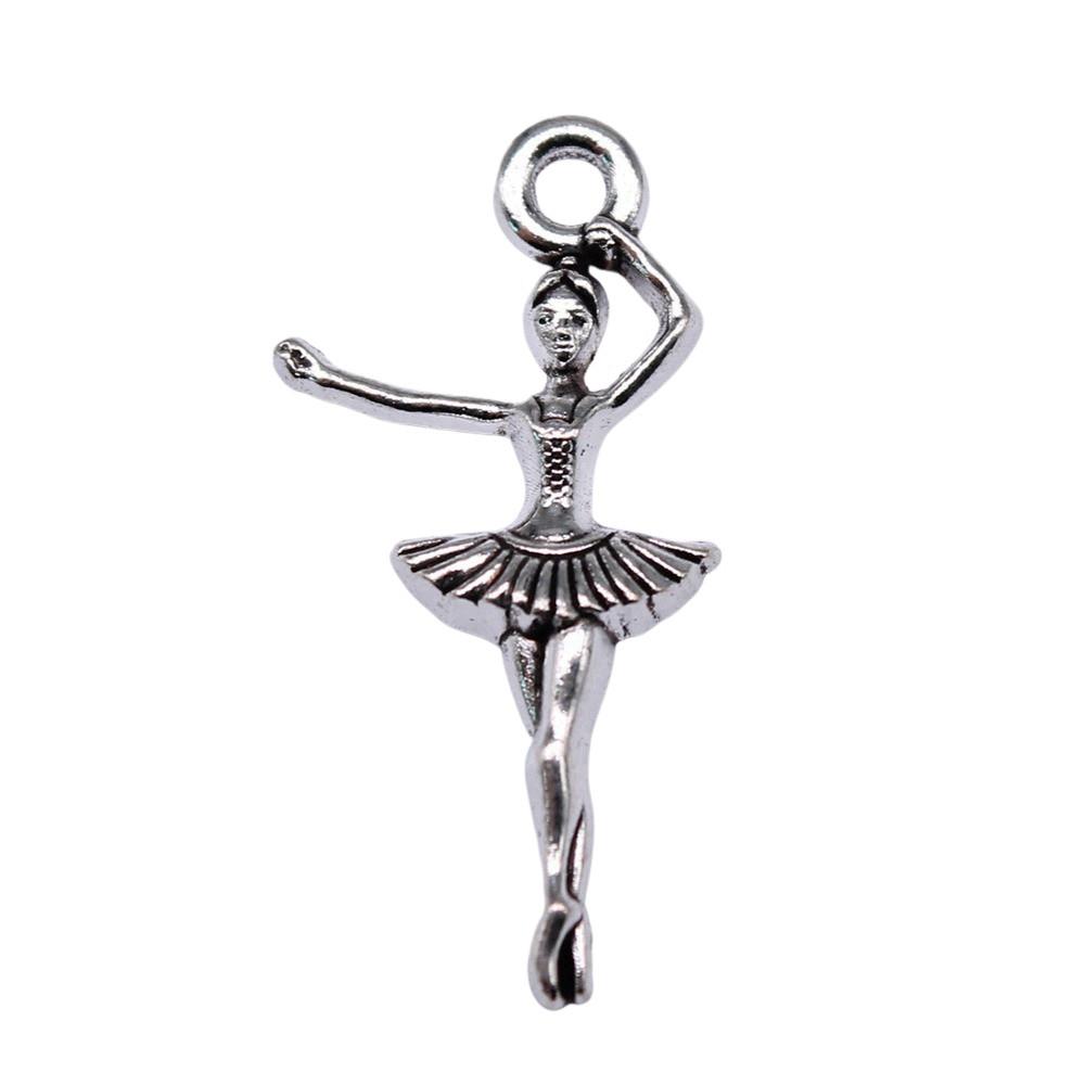 Dancing Boys Charms Girls Pendants For Dance Themed Jewelry Accessories Alloy
