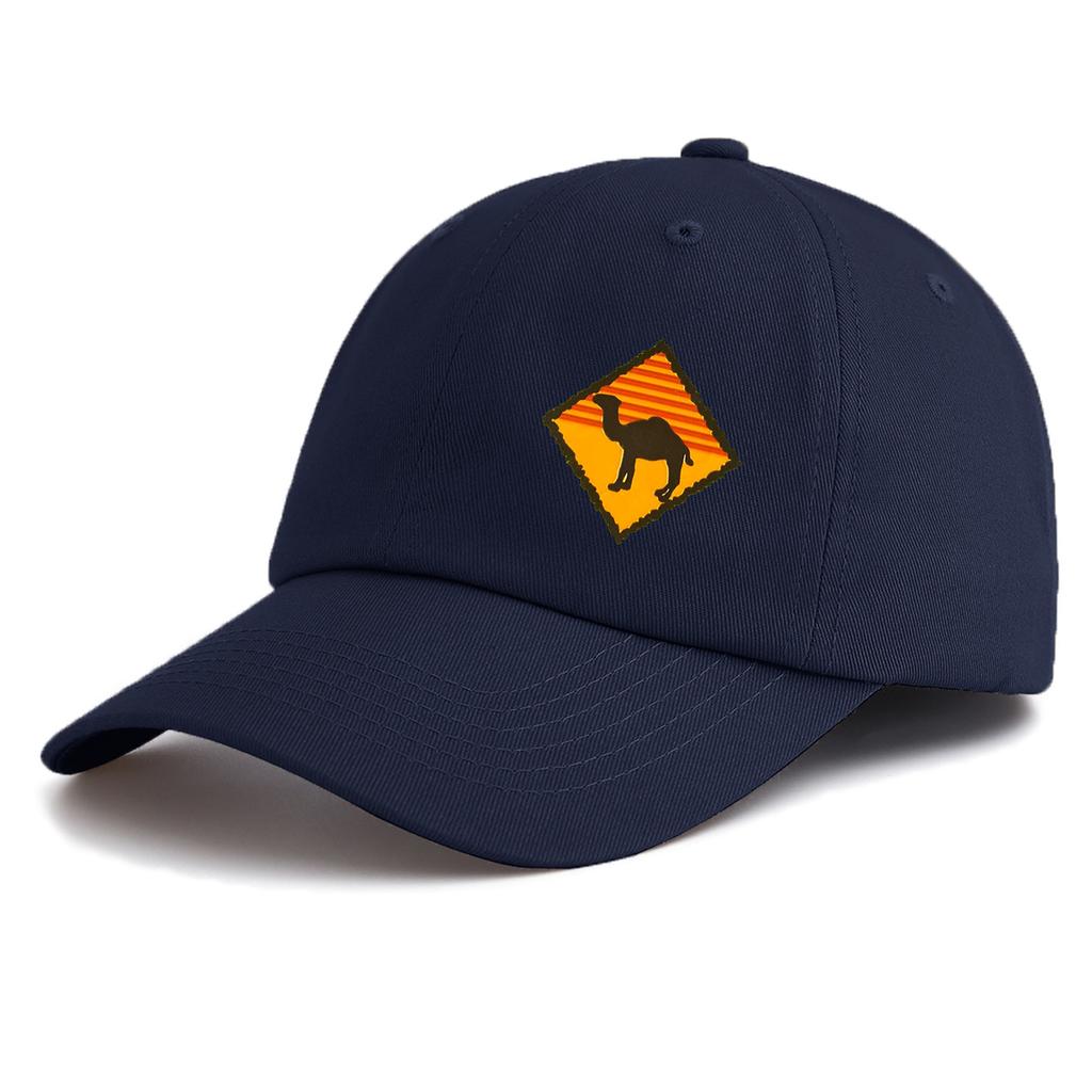 1pc CAMEL Print Baseball Cap for Adults, Minimalist Retro Style Casual Soft Adjustable Dad Hat, Perfect As Gift