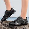Men Barefoot Casual Hiking Shoes Flats Black Wide Head Boots Grey Sneakers Rubber Sport Shoes Large Size