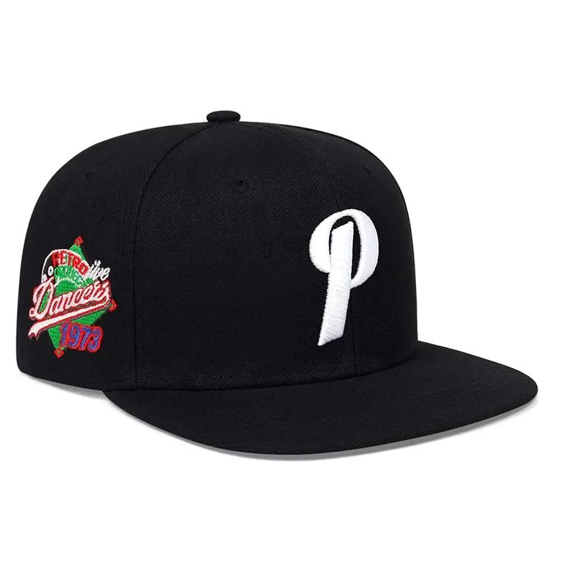 Hip-Hop Stitching Stitched Embroidered Alphabet P Neutral Gender Women Men For Hats Spring Autumn Adjustable Casual Snapback Baseball Caps Outdoor