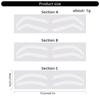 10Pcs Customizable Eyebrow Guide Stickers White Waterproof Adhesive Templates For Flawlessly Brow Shaping