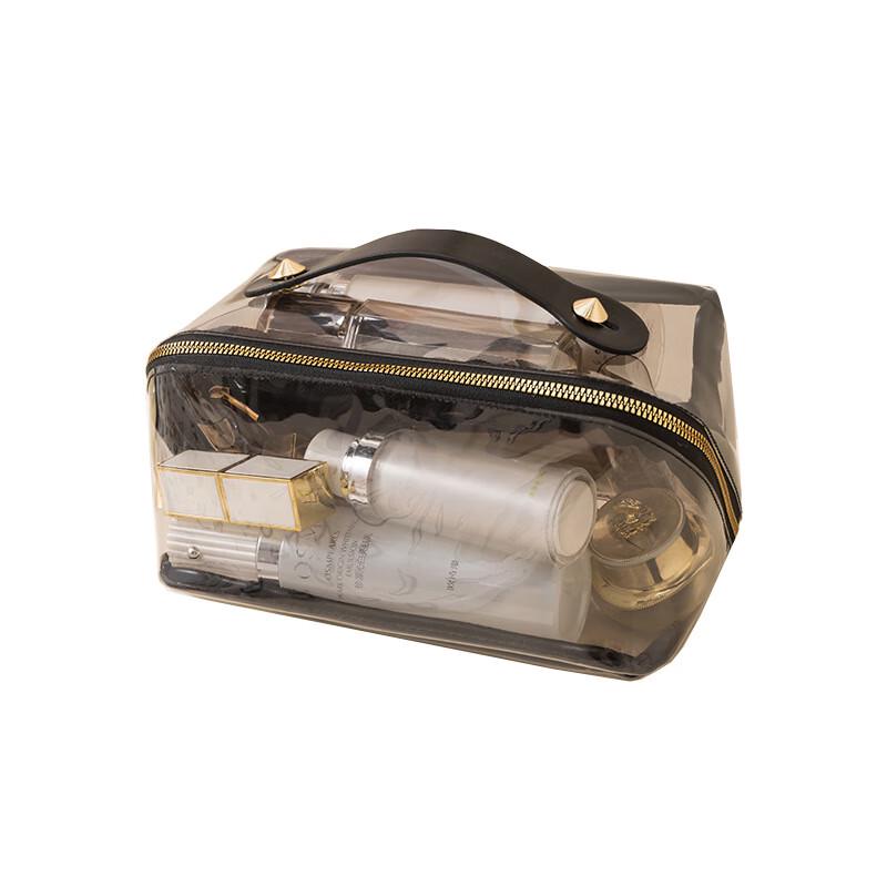 OLOMM Portable Multi-functional PVC Shell Cosmetic Bag