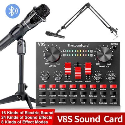 שידור כרטיס קול KTV שידור חי מיני מיקסר אודיו קונסולת מיקרופון אולפן הקלטה למחשב טלפון נייד