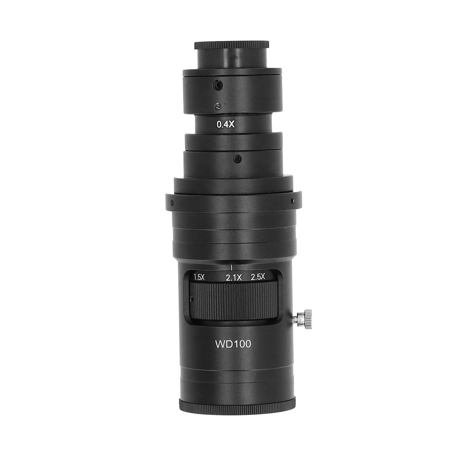 Lenti per Microscopio Video Industriale con Zoom Continuo Regolabile 200X Attacco C