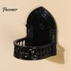 Space Saving Wall Mounts Mounted Floating Shelf, European Style, Decorative Self-adhesive Camera Shelf with Cable Management Display Rack, for Action