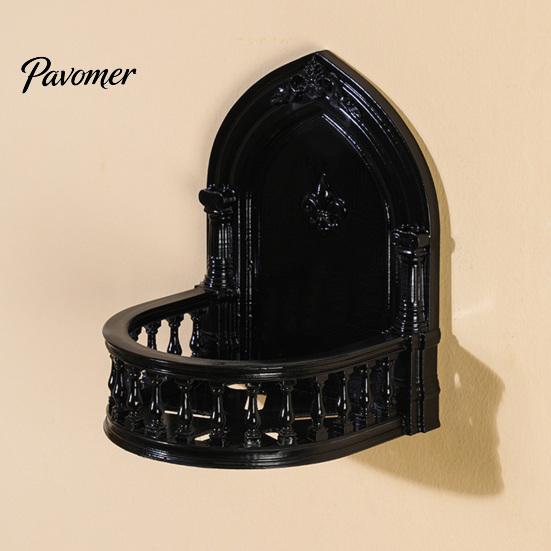 Space Saving Wall Mounts Mounted Floating Shelf, European Style, Decorative Self-adhesive Camera Shelf with Cable Management Display Rack, for Action