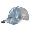 Summer Mesh Cap Tie Dye Baseball Cap 3D Embroidery Duckbill Cap Mesh Baseball Cap Sunshade Cap Mesh Cap