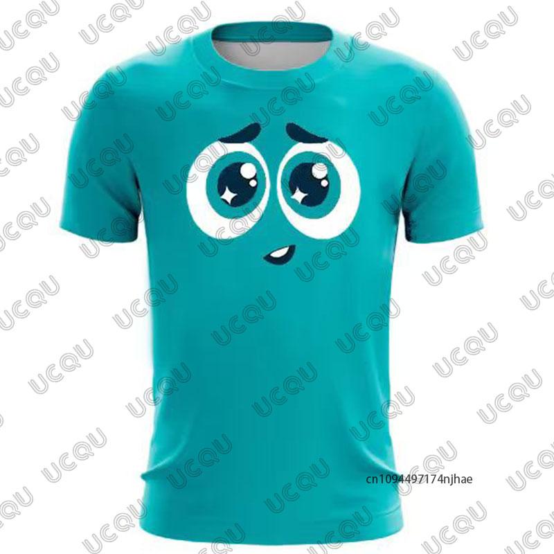 2026 Inside Out 2 Cartoon Cosplay 3D Print Children T-shirt Summer Short Sleeve Tees Boys Girls Clothes Casual Kids/Adult Tops