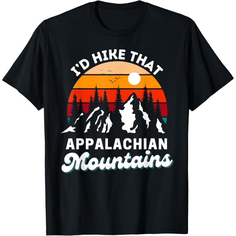 Аппалачские горы Я бы пошел в поход туда Забавная природа Ретро футболка S