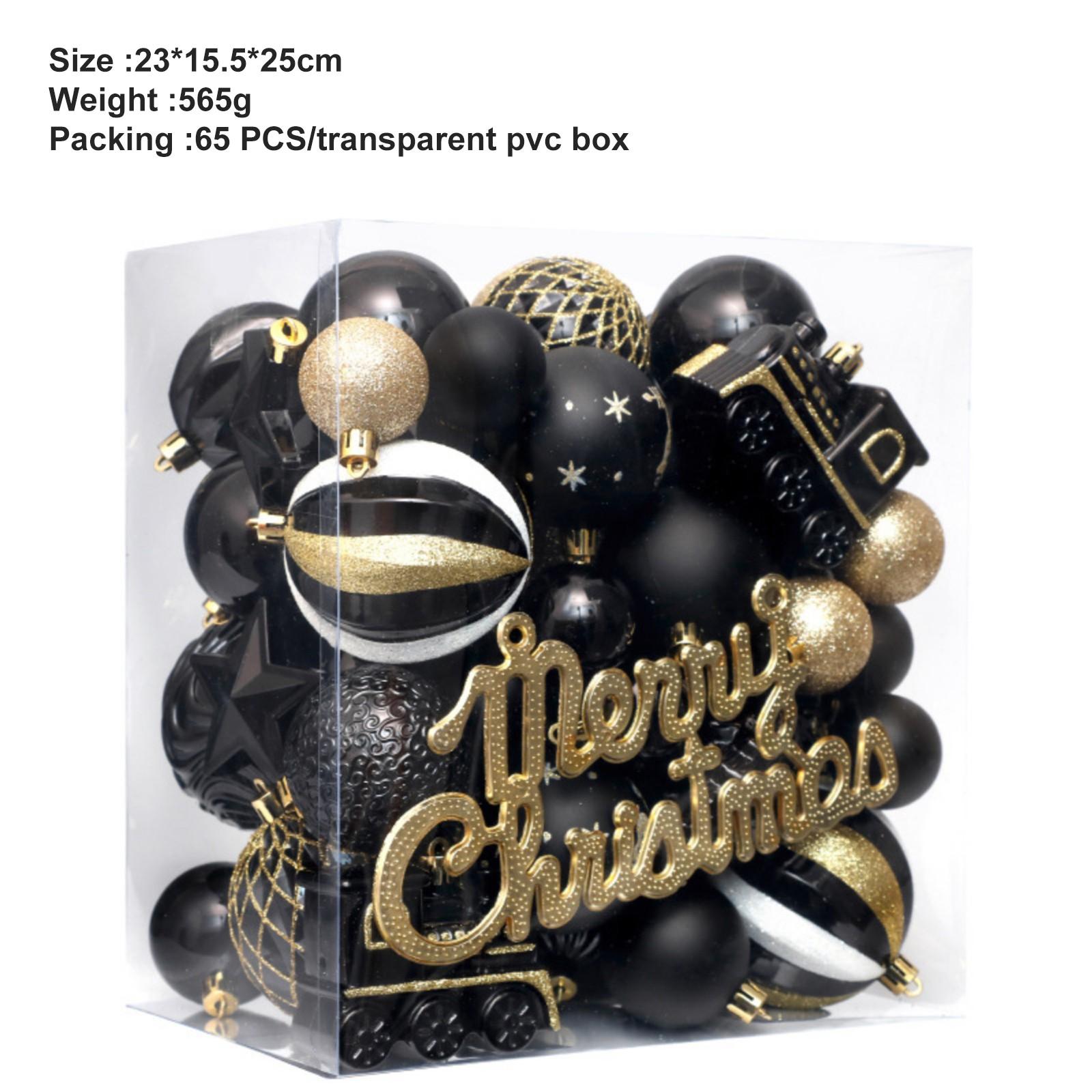 

Рождественские шариковые украшения Рождественская елка Кулон Шар 65шт.