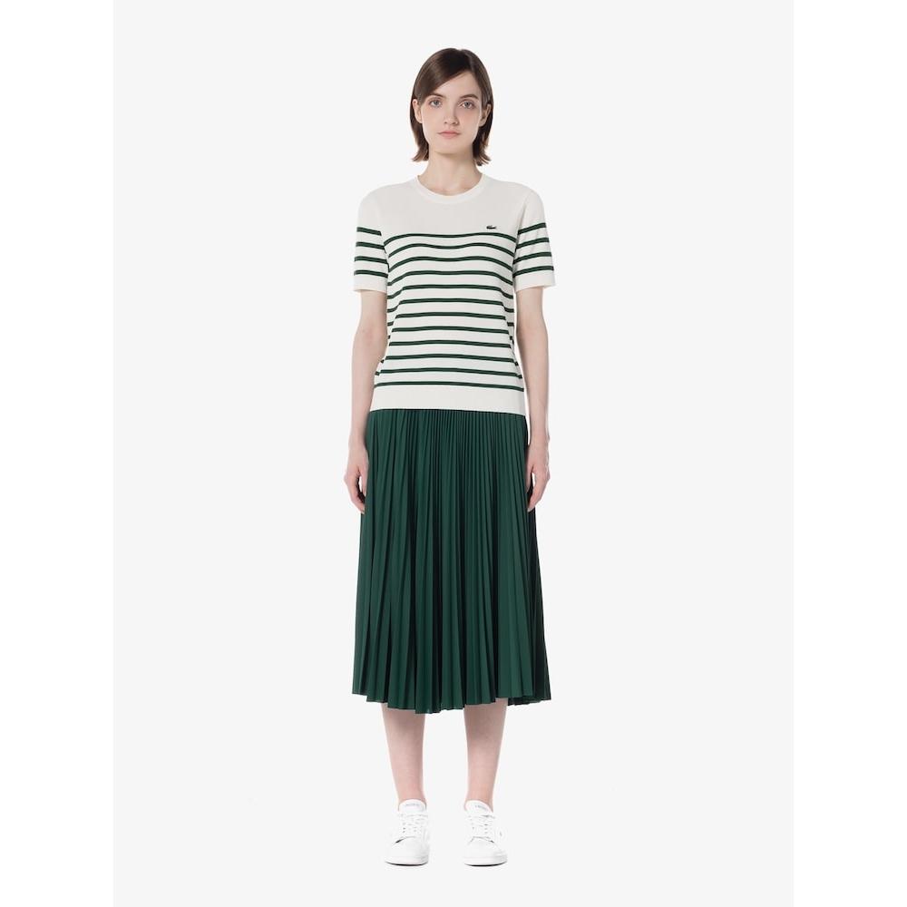 

LacoSte Women S jerSey Pleated Skirt Jf805e 54g Yzp q2nJf805e 54gYzp 038