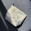 Girls' Small Canvas Makeup and Toiletry Bag with Zipper for Lipstick and Pencils