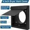 4 Inch Size Ventilation Appliance Metal Material External Vent Cover  Dryer Ventilation