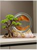 Pine Sand Painting Pen Holder Ornament: Luxurious Desktop Decoration Gift for Leaders and Teachers