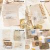 28pcs/pack Vintage Reliefs Texture Paper DIY Scrapbooking Collage Materials Decor Junk Journal Aesthetics Stationery Paper
