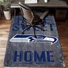 Seattle Seahawks Logo Rug Game Carpet, Floor Mat for Bedroom Living Room Entryway Rug, Home Decor Idea Gift for Christmas Birthday