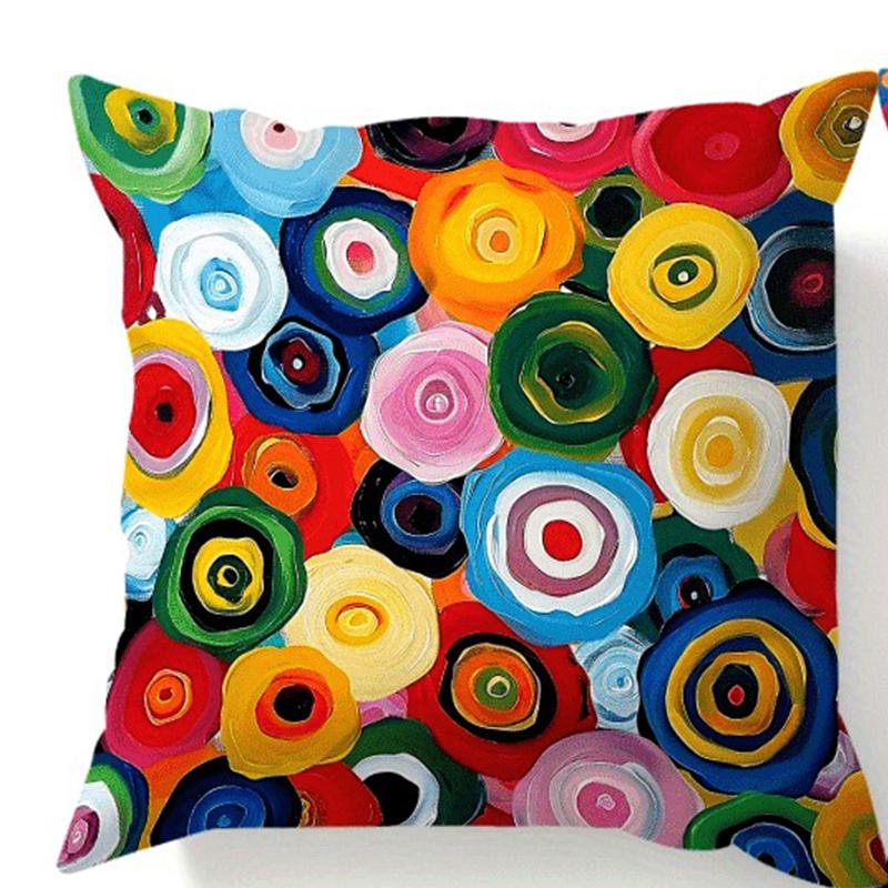 Mandala Pattern Polyester PillowcaseSuitable for Sofa Car Bedroom Decorative Cushion Cover Pillow Cover