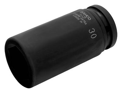 K8906M-22 Sechskantstecknuss, Schwarz, 3/4 Zoll / 22 mm