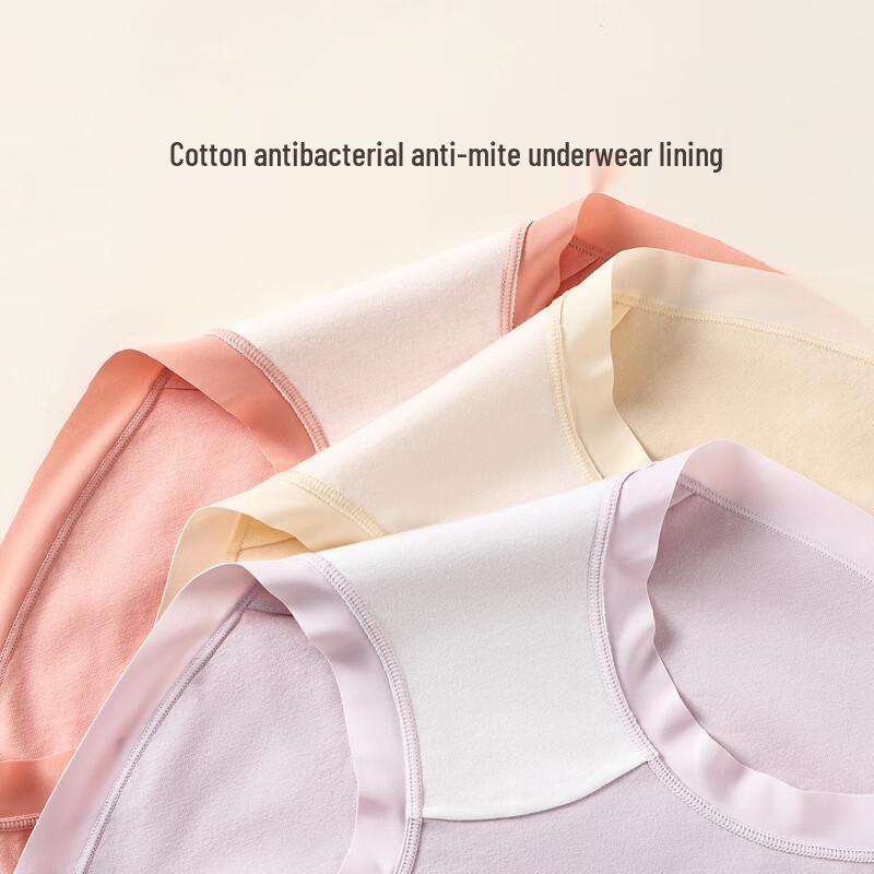 Fenteng Women's Antibacterial Pure Cotton Mid-Waist Briefs