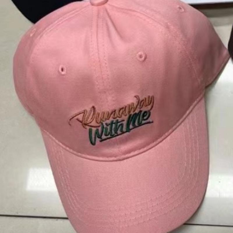 New Baseball Cap for Women Three Dimensional Embroidered Letters Soft Top Versatile Student Casual Baseball Cap