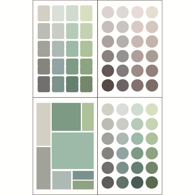 Colorful Polka Dot Label Stickers: Round, Square, Index, Multifunctional DIY Decoration