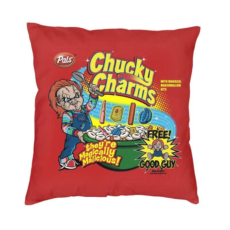 Good Guys Childs Play Chucky Cushion Covers xcm Velvet Killer Doll Overalls Pillow Case Sofa Square Pillowcase Decoration