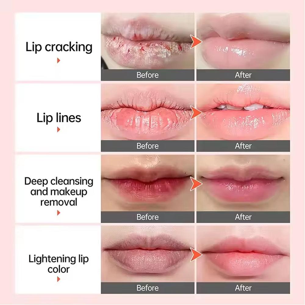 Dunklen Lippenbalsam entfernen Schnell aufhellend Rosa Lippen Peeling Verblassen Lippenlinie Abgestorbene Haut Feuchtigkeitsspender Koreanische Pflegeprodukte Schönheit Gesundheit
