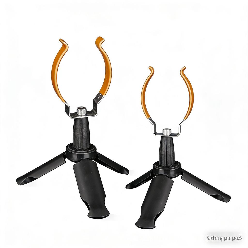 Portable Foldable Ice Fishing Rod Holder with Reel Seat - No Disassembly Needed