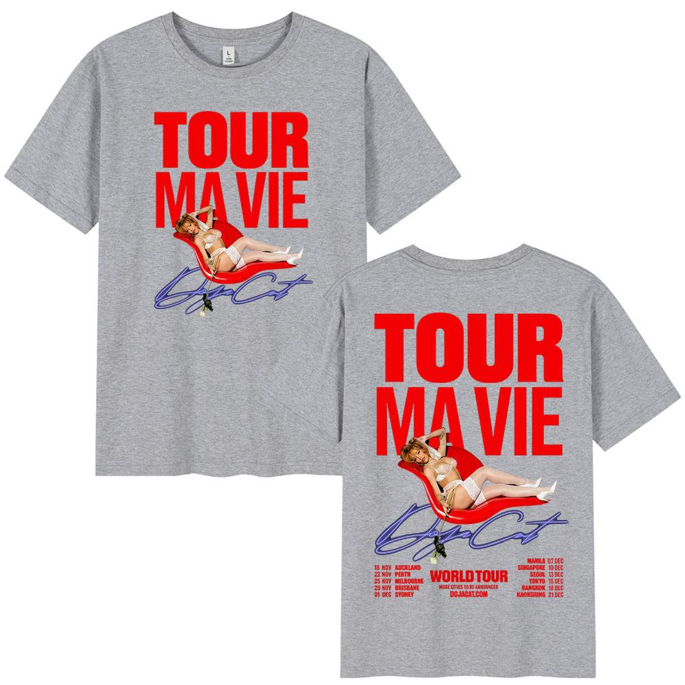 Doja Cat Ma Vie World Tour T Shirt Fan Gifts Men Women Clothing Harajuku Fashion T-shirts Casual Cotton T-shirt