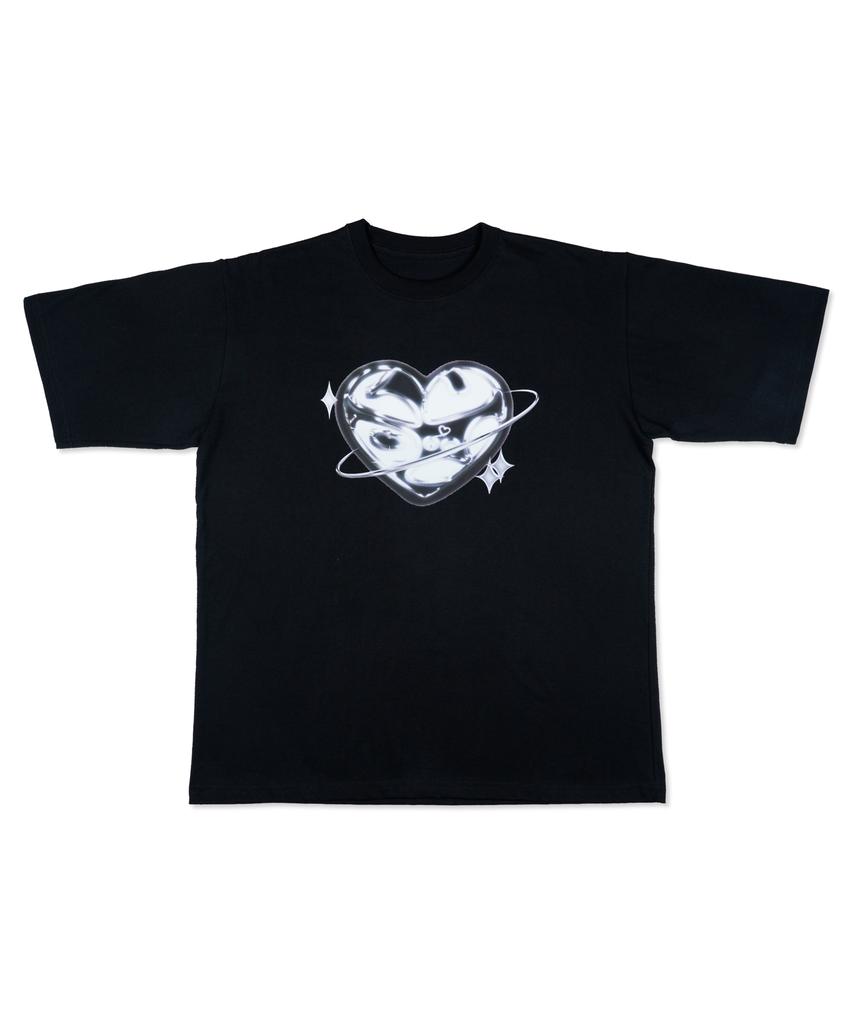 Leopeul Metal Heart Logo T-Shirt Black
