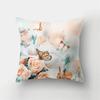 Colorful Butterfly Plant Printing Pattern Cushion Cover for Home Living Room Sofa Office Decoration Throw Pillow