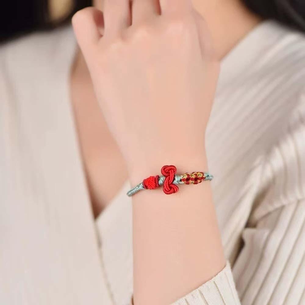 Fortunate Ornaments Exam Success Woven Bracelet Personality Chinese Knot Bangle Party