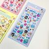 Cute Anime Hellokitty 3D Sanrio Stickers Kuromi Cinnamoroll Transparent Jelly Crystal Decorative Sticker Phone Case DIY Kids Toy