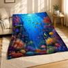 Coral Reef Tropical Fish Coral Fleece Blanket
