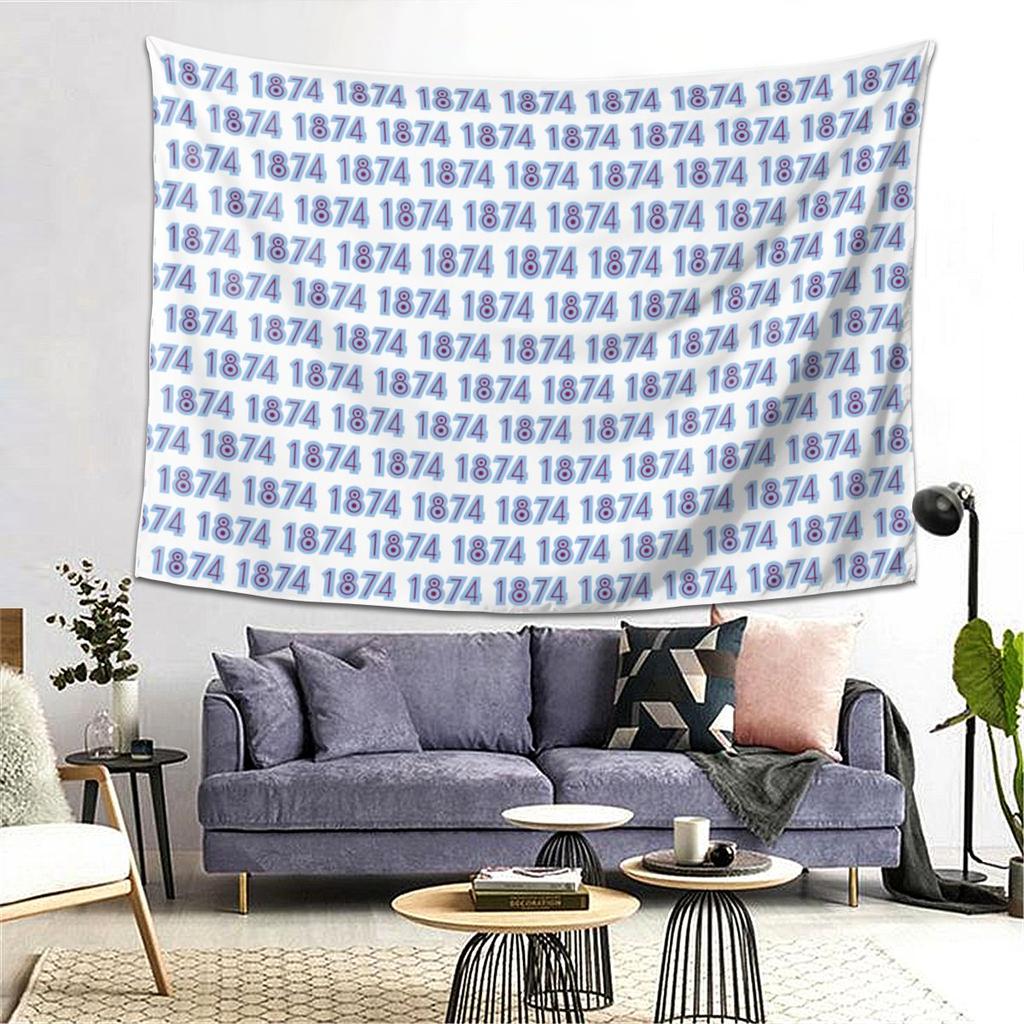 Aston Villa 1874 Tapestry Wall Hanging Aesthetic Home Decoration Tapestries for Living Room Bedroom