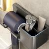 Wall Mounted Hair Dryer Holder For Bathroom Shelf Dryer Stand Bathroom Organizer