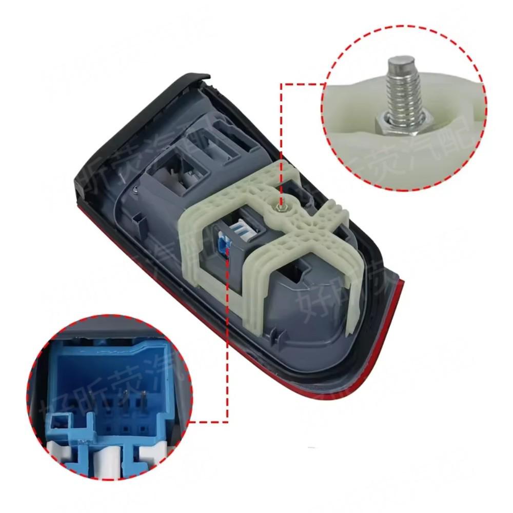 Compatible LED Taillight Assembly for Mercedes GLC W253 2016-2019: Brake and Turn Signal Function