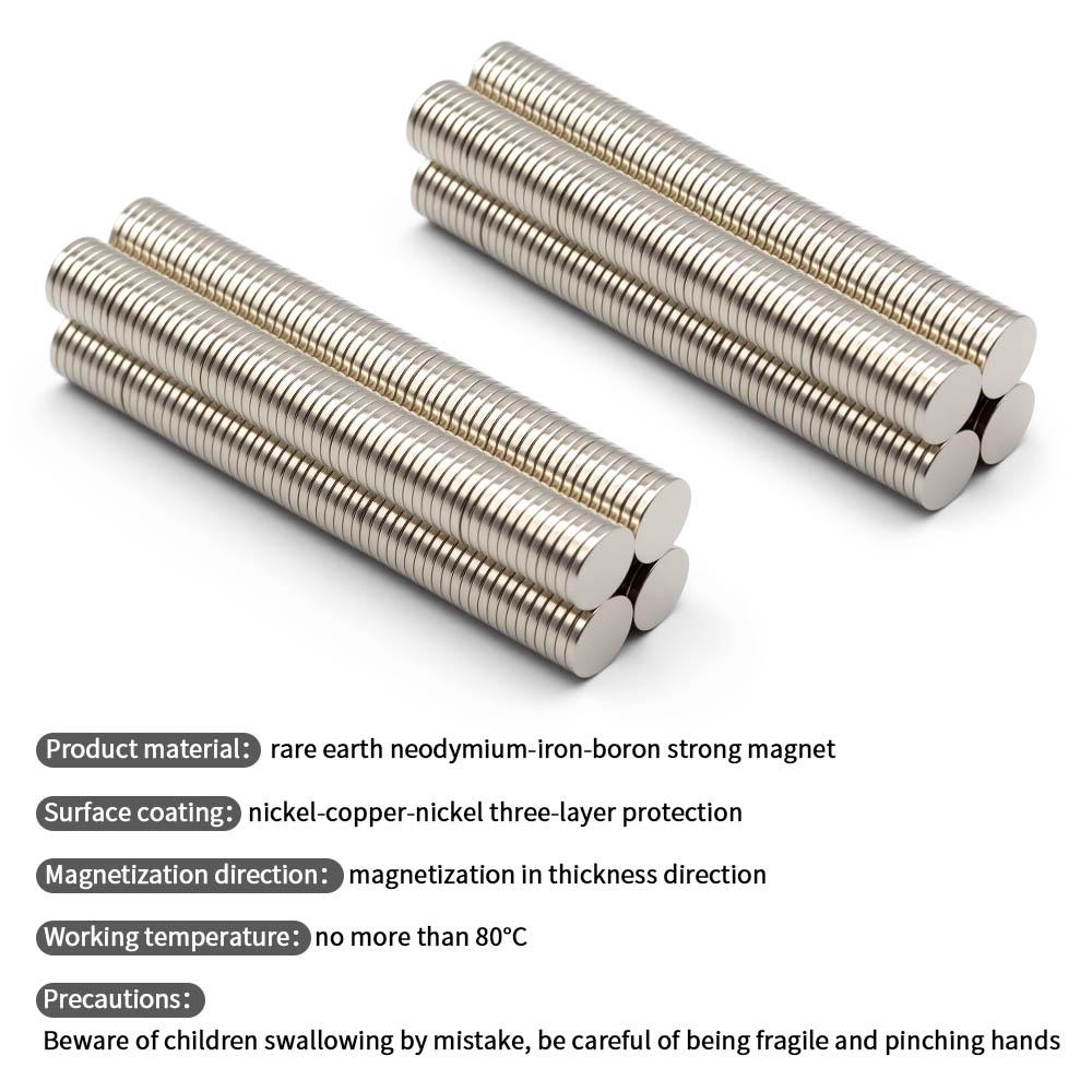 12x2mm Super Strong Neodymium Magnet N35 NdfeB Permanent Magnetic imanes Round Powerful Magnets Refrigerator Magnet