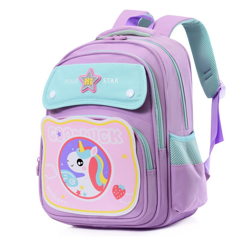 2024 New Cartoon Backpack For Girls Boys In Grade 1-2 Stylish Kids School Bag