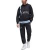 Jordan Brooklyn Letter Print Fleece Cuffed Knit Sports Pants Women pants Black FN5441010