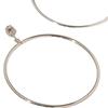 Oversized Round Hoop Clip On Earrings for Women, Elegant Sophisticated European Style Statement Jewelry