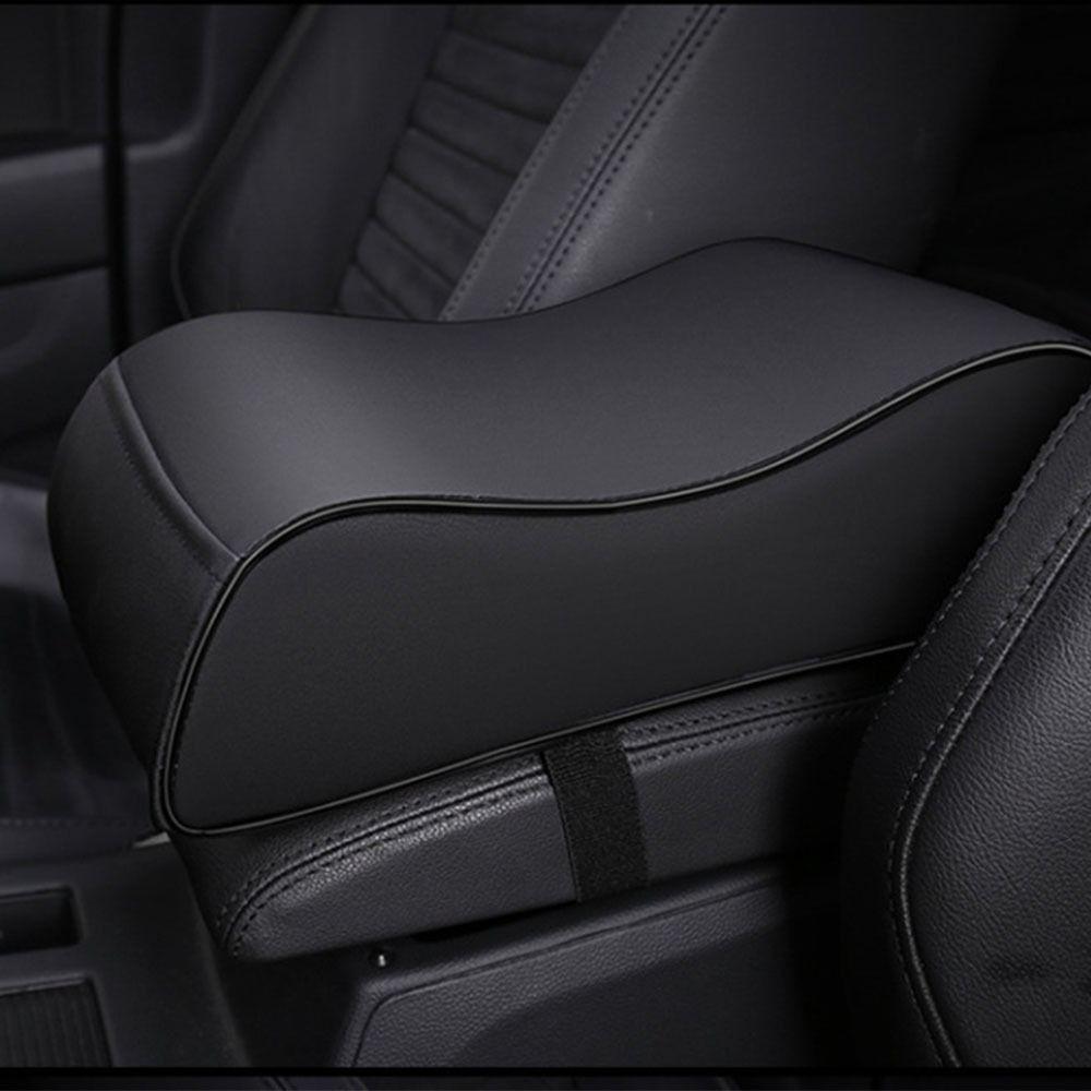 Leather Auto Protection Cushion with Pocket Arm Rest Protector Mat Car Armrest Pad  Central Console