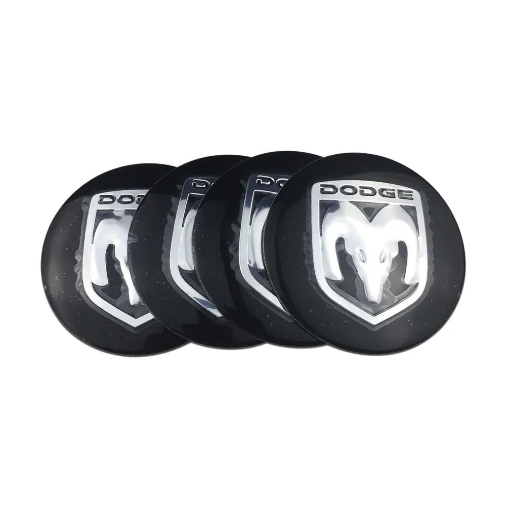 4PCS Alloy Car Wheel Center Emblem Hub Sticker for Dodge AVENGER CALIBER CARAVAN Challenger CHARGER DART NITRO RAM Accessories PP2